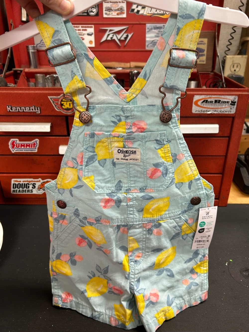 OshKosh B'gosh Kids Lemon Print Overalls - 2T
